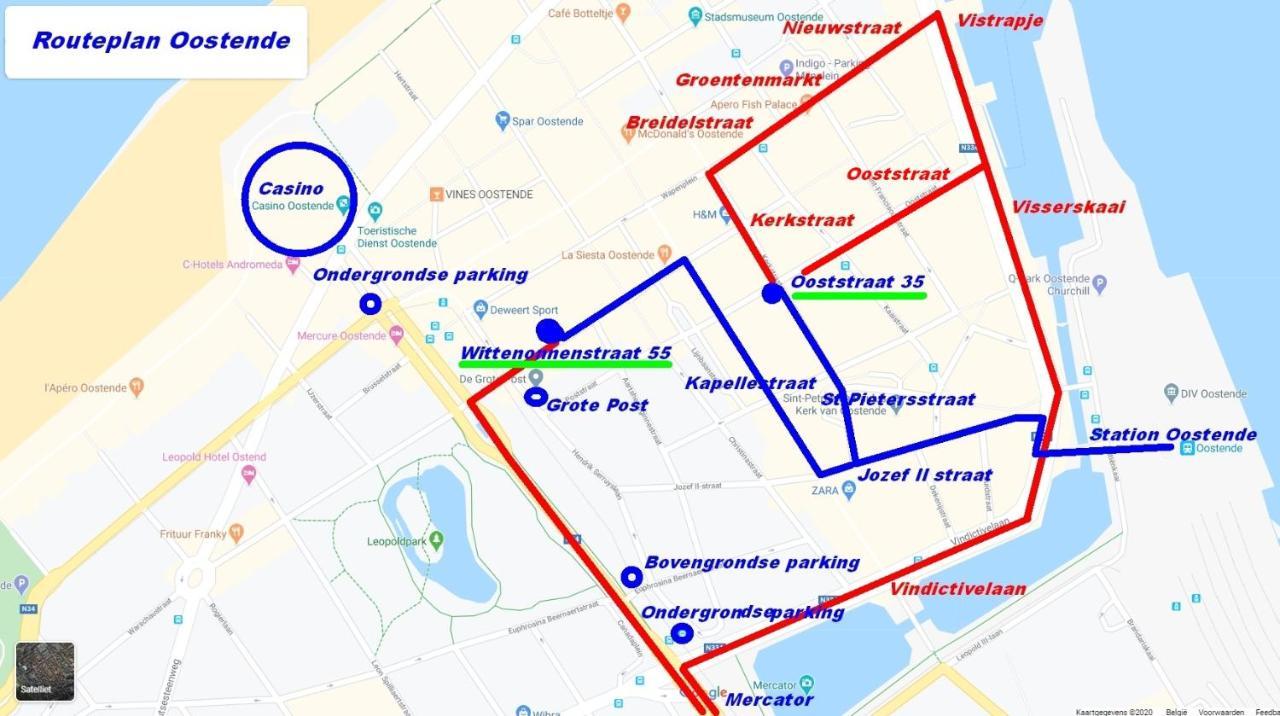 Privé-kamer Centrum Met Eigen Badkamer/wc Apartamento Ostende