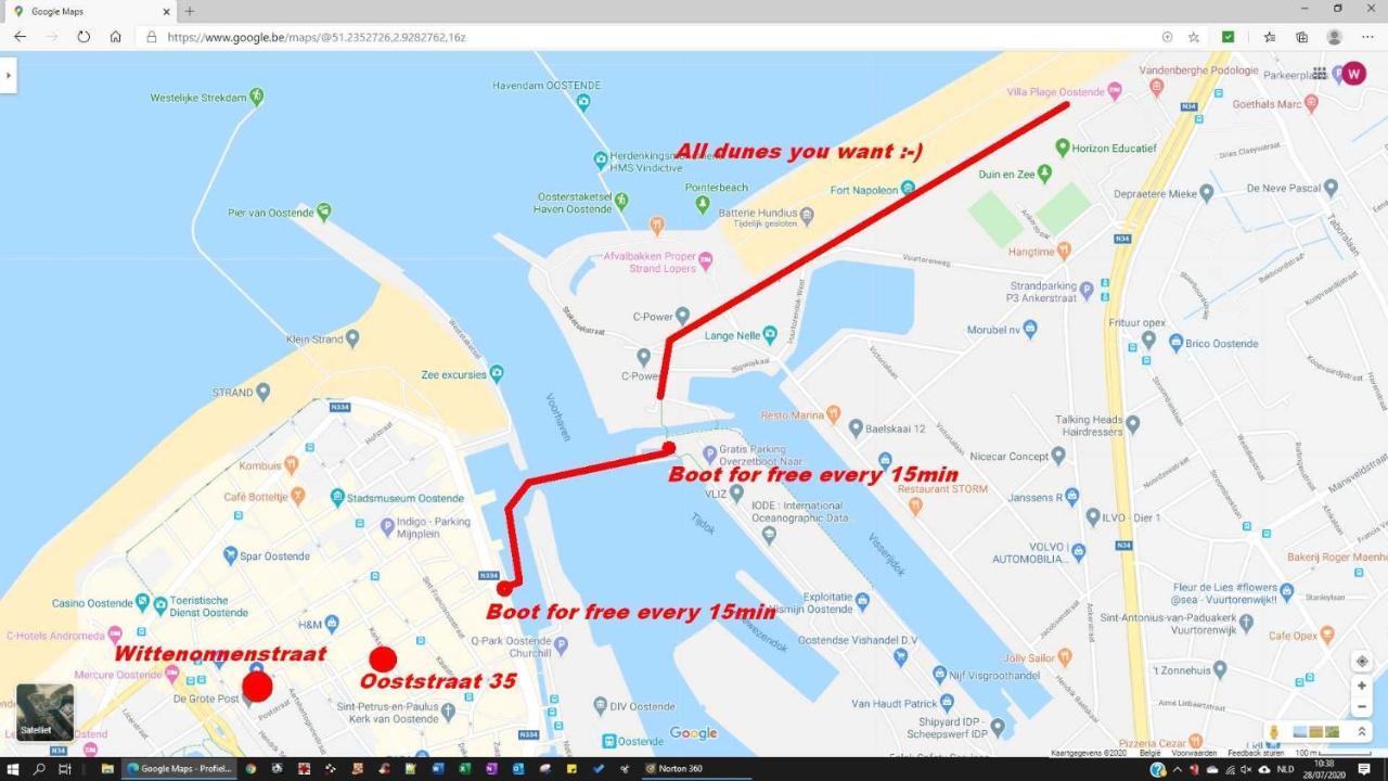 Privé-kamer Centrum Met Eigen Badkamer/wc * Ostende